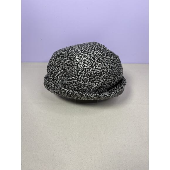 Jane Elissa Black and White Embellished Hat